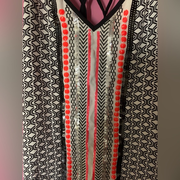 Express Party Top Sleeveless Party Top Size US XS Sequins Top - Picture 2 of 5